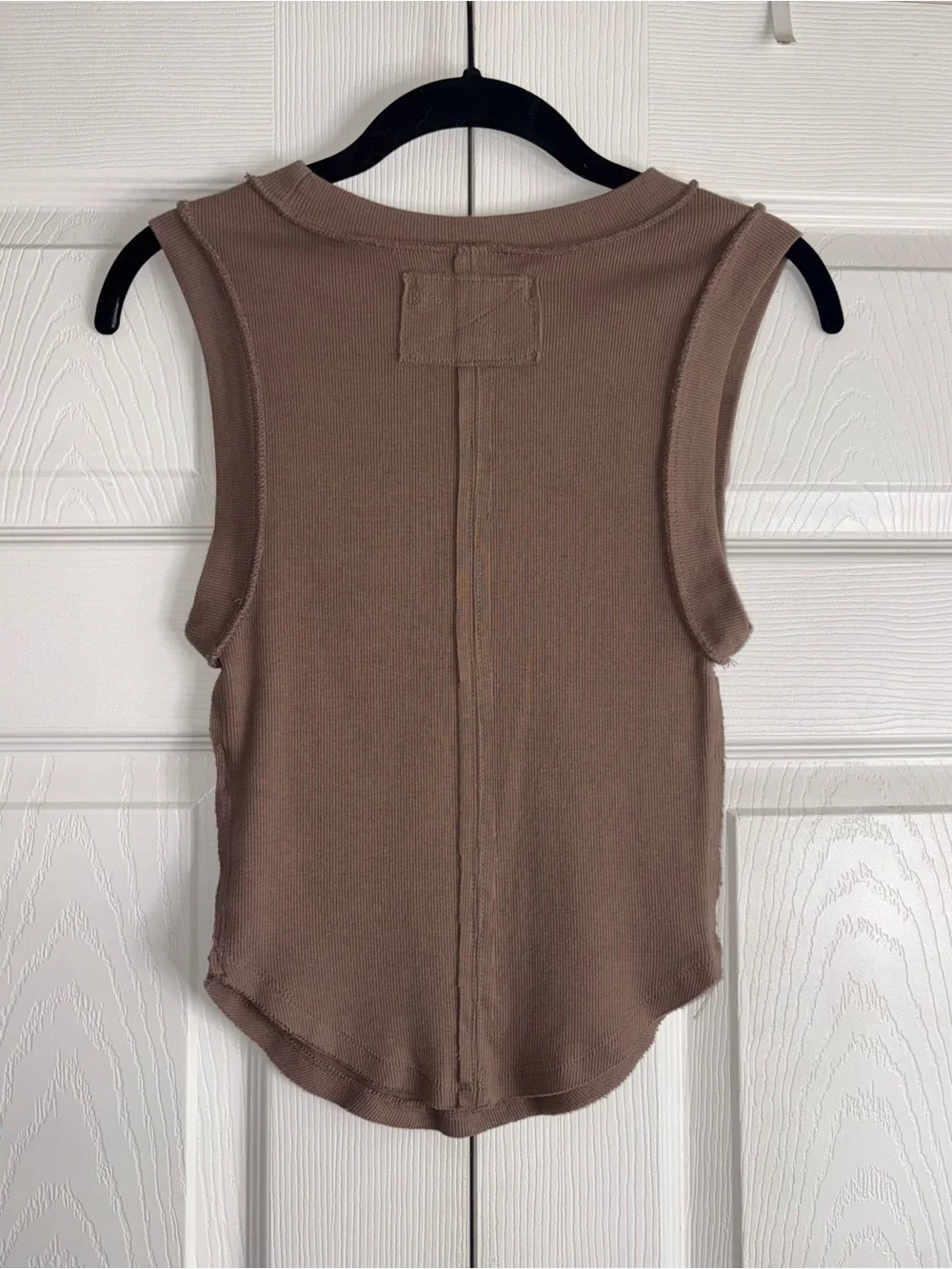 We The Free Ribbed Tank Top in Brown - Picture 8 of 12